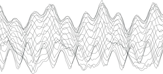 Poster - Abstract wave patterns for creative design projects.