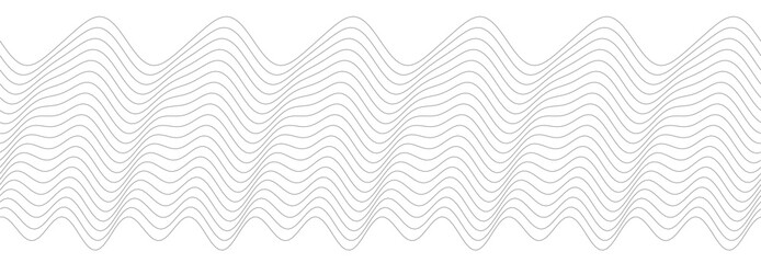 Poster - Abstract gray wavy line pattern for modern designs and minimalist backgrounds.