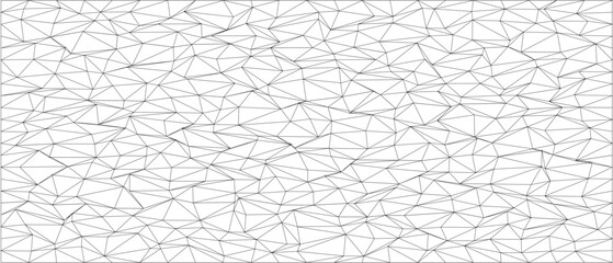 Poster - Abstract geometric pattern with connected triangles and lines.