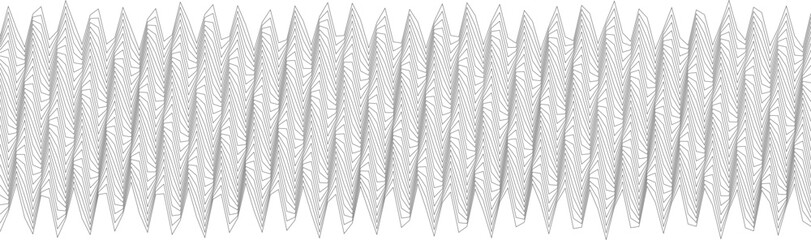 Poster - Geometric wave pattern in monochrome design for modern backgrounds and textures.