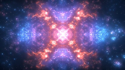 Poster - A colorful cosmic space filled with stars creating a stunning visual display of timeless wonder and celestial beauty
