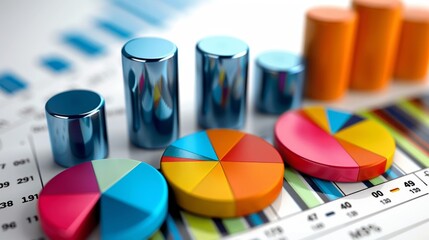 Poster - Visualizing business data trends with charts and graphs for informed decision making in analytics