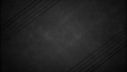 Poster - Abstract minimalist background in dark gray, with diagonal lines, creating a sleek and elegant design