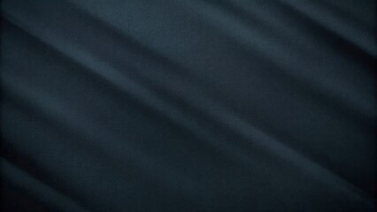 Poster - abstract and mysterious image of the interplay of light and shadow over a navy textile surface. Diagonal lines of light cascade, creating an elegant pattern and visual interest