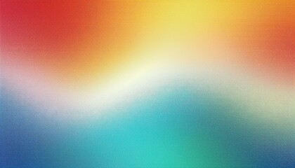 Leinwandbilder - soft gradient background with blue, green, orange, and red hues blending smoothly for modern design, wallpaper, or branding