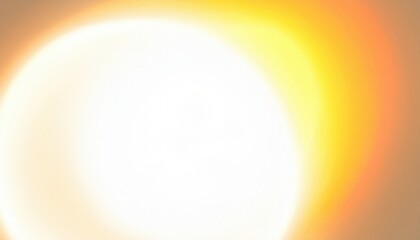 Poster - soft glowing gradient background with warm yellow and orange hues radiating from the center, ideal for abstract design, light effect, or atmospheric digital art

