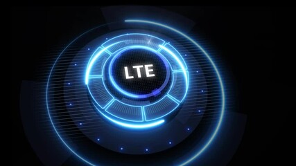 Business, Technology, Internet and network concept. LTE abbreviation, modern technology concept.