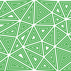Poster - Triangle shapes background. Big triangle size. Multiple repeated inner triangles. Solid color style. Repeatable pattern. Artistic vector tiles. Seamless vector illustration.