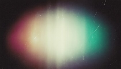 Wall Mural - abstract cosmic light leak with vintage texture, colorful glow gradient, retro film burn effect for background and overlay