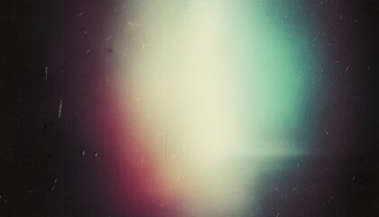 Wall Mural - abstract cosmic light leak with vintage texture, colorful glow gradient, retro film burn effect for background and overlay