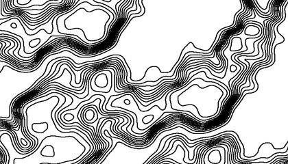 Poster - Black and white abstract geometric pattern with lines effect made contour shape. For sporty background and jersey design. Vector Format Illustration 