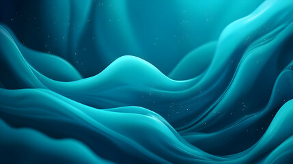 Poster - Abstract Blue Gradient Wave Background