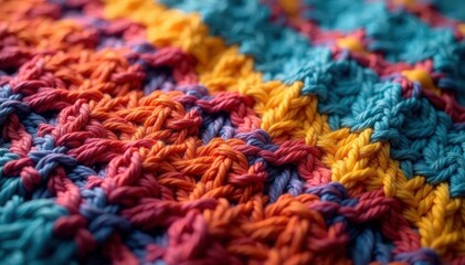 Close up of a woven fabric displaying intricate repeating motif , yarn, pattern