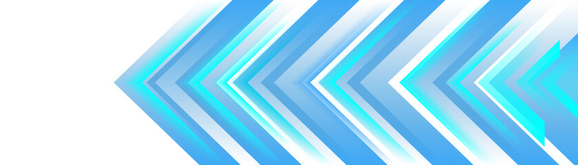 Poster - simple blue diagonal geometric shapes design abstract white banner background