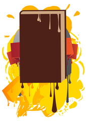 Poster - Book graffiti. Abstract modern street art decoration performed in urban painting style.