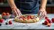 © Fuzzy08 Design - Hands-on approach to making a galette with vibrant fruits and rolled dough
