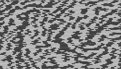 Poster - black and white grunge and abstract pattern for modern background and jersey design. fully editable 