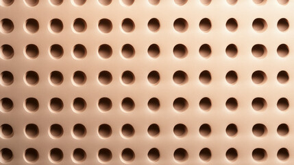 Poster - Geometric hole patterned background with varying sizes for modern design