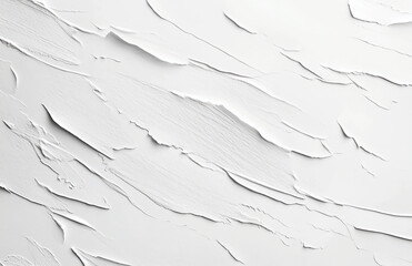 Poster - A close up view of a white textured surface with peeling paint and abstract patterns and design elements