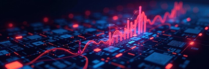 Modern tech integrating with classic business model depicted,  market,  upgrade,  technology