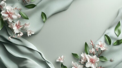 Poster - Elegant floral arrangement creating a serene and luxurious backdrop