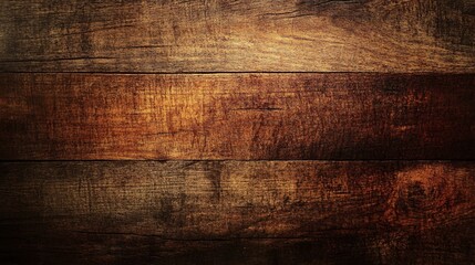 Aufkleber - Dark wooden planks showing knots and grain creating rustic texture