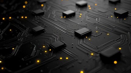 Poster - Abstract computer circuit board