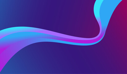 Poster - Abstract background. Color and dynamic shapes composition.
