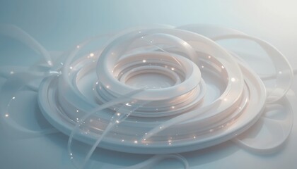 Poster - Dynamic circular motion design abstract visualization digital art creative studio 3d render futuristic concept