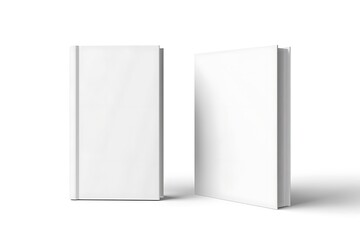Wall Mural - blank white box mockup, 3d rendering isolated on white background
