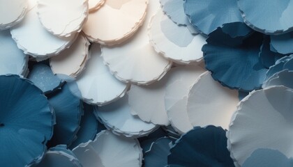 Poster - Creative paper crafting techniques indoor studio artistic imagery calm atmosphere close-up view inspiration for unique designs