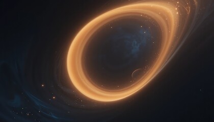Poster - Exploring cosmic wonders stunning visuals of a galactic ring formation outer space digital art universe high-resolution imagery