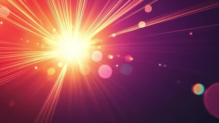 Poster - Radiant Burst: A dynamic display of light, radiating outwards from a central point, evokes a sense of energy and visual impact.