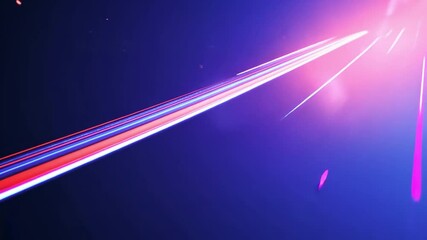Poster - Dynamic Light Trails: Abstract digital art features radiant light trails, streaks, and bursts of color that evoke energy, movement, and technological advancement.