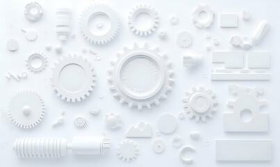 Poster - White Gear Mechanism Design for Interactive Interface Concept