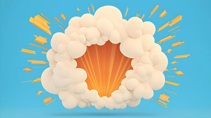 Poster - Colorful Explosion Graphic for Digital Banner Designs and Pranks
