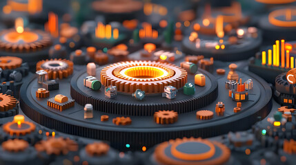 Poster - Conceptual Automation of Cash Flow with Gears and Digital Elements
