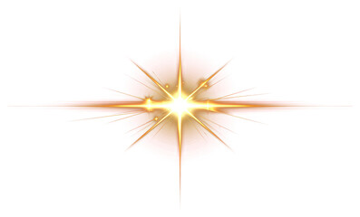 Wall Mural - png an isolated gold blink light effect flare background lighting.