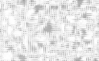 Fototapete - Halftone background vector, abstract backdrop design with two tone pattern and copy space for edit your content. Vector Illustration.