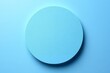 © Snap Soul - Abstract minimal color paper background. Blue round circle on white background. Top view, flat lay