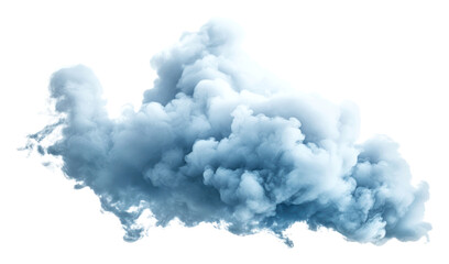 Wall Mural - png blue pastel smoke cloud illustration atmospheric pollution.