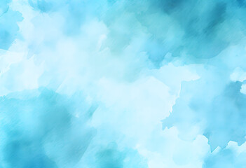 Aufkleber - blue watercolor. blue art painting texture. Abstract painting with vibrant colors
