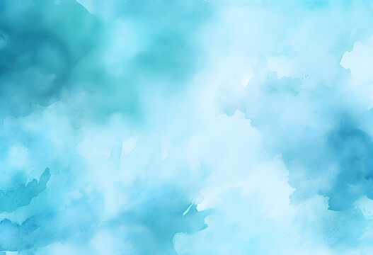 blue watercolor. blue art painting texture. Abstract painting with vibrant colors
