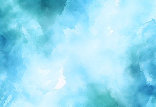 blue watercolor. blue art painting texture. Abstract painting with vibrant colors
