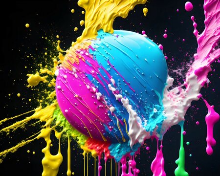 A Mesmerizing 3D Abstract Multicolor Visualization