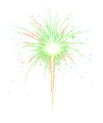 Wall Mural - png fireworks colorful bright night.