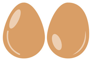 Poster - Eggs isolated on background. Easter egg icon. Vector illustrator