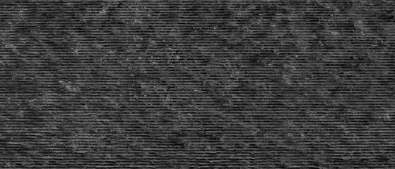 Aufkleber - Dark gray stone wall with rough texture as a background for a template or banner. The wall is made of stone and has a gray color.