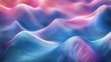 Poster - Abstract wavy background with dynamic lines and a blend of colors
