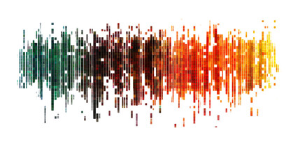 Wall Mural - colorful mosaic style graphic design element for background , cut out transparent